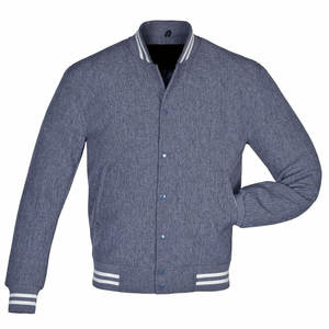 2025 veste d'université de baseball en gros pour hommes Logos personnalisés avec veste à manches en laine et en cuir grande taille - Product Image 3