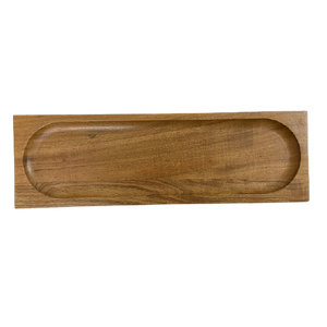 New Arrival Wood Serving Tray Simple Wood Serving Tray Rectangular Tray with Natural Wood Dishes and Plates Homeware Dinnerware - Product Image 3