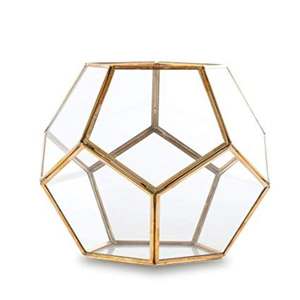 Support de bougie en métal et en verre, Design fait à la main, finition plaquée or, meilleure qualité pour la décoration, cadeau de mariage - Product Image 6