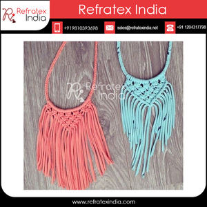 Pendientes macramé hechos a mano, joyería - Product Image 3