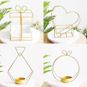 Soporte de metal para mesa de boda, decoración de hierro para maceta, color dorado, gran oferta - Product Image 2