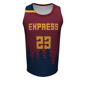 Uniforme de basket-ball en sublimation, gilet de basket-ball, haut de gamme, bon marché - Product Image 5