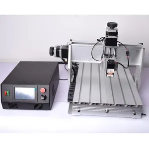 CNC 3040 500W 3axis DSP router milling carving engraving machine 0.5W 2.5M 5.5W laser head collet wooden working