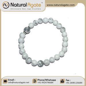 พลอยสีขาววิธีการ Lite สร้อยข้อมือพลอยกับเรกิจากอินเดีย - Product Image 3