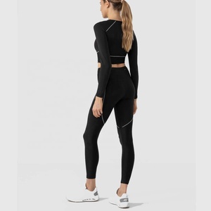 Conjunto Deportivo de Yoga para Mujer 2026, 2 Piezas: Bra Deportivo y Leggings - Spandex/Poliéster, Transpirable, Absorbe el Sudor - Product Image 4