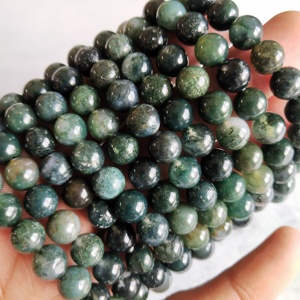 Collares y pulsera para hombre, cajas de cuentas redondas lisas de concha de madera para pulseras, cuentas de tanzanita lisas auténticas, llavero - Product Image 1