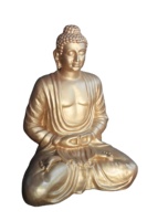 Estatua de Buda de Resina de la Mejor Calidad para Interiores y Exteriores, Escultura de 1.2 m de Altura, Irrompible, Impermeable, en Posición Sentada, para el Hogar Budista