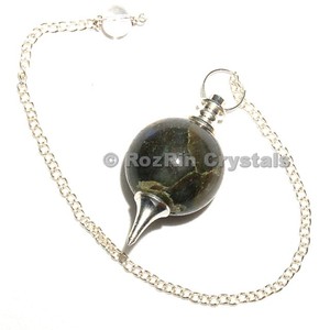 Pendules à boule de Labrodrite, fournitures de pendules en boule en labradorite - Product Image 2