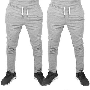 Pantalons de Sport en polaire pour hommes, longs, décontractés, Slim, de course à pied, de Gym, d'hiver, - Product Image 6