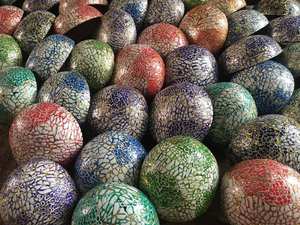 High Quality Coconut Lacquer Bowl Nice Design with Various Patterns Eggshell Seashell Made in Vietnam - Product Image 2