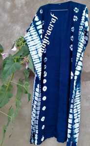 Kimono bohemio Tie Dye caftán Maxi para mujer, ropa de noche teñida a mano, larga, gran tamaño, Ups - Product Image 6