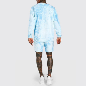 ชุดวอร์มขาสั้นสำหรับผู้ชาย,ชุดเสื้อและกางเกงขาสั้นชุดวอร์มแฟชั่นสำหรับผู้ชายขายส่ง - Product Image 2