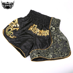 Muay Thai-pantalones cortos para Kick Boxing para hombre, de alta calidad, para boxeo - Product Image 5