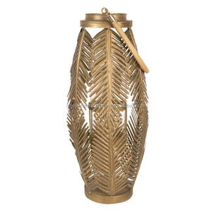 Farol dorado antiguo hecho a mano para decoración del hogar, fabricante de linternas, venta al por mayor - Product Image 6