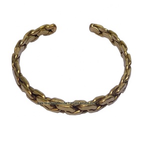 Bracelet ajustable en cuivre et laiton, bracelet tibétain de guérison, fait main, unisexe, bijou spirituel, cadeau - Product Image 6