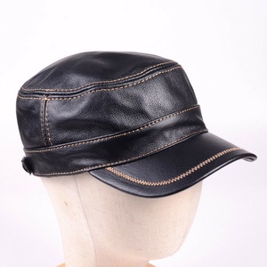 Unisex PIHA SPORTS Winter Genuine Leather <b>Waterproof</b> 6-Panel Baseball/Trucker/Sun <b>Hat</b> with Adjustable Strap and Patch Design - Product Image 5