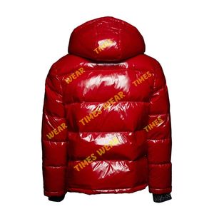 เสื้อโค้ทบุนวมสีตัดกันสำหรับผู้ชายเสื้อแจ็คเก็ตขนเป็ดไนลอนเสื้อโค้ทกลางแจ้งมีฮู้ดให้ความอบอุ่นสำหรับฤดูหนาว - Product Image 2