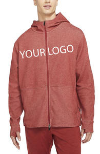 Sudadera con capucha personalizada para hombre, prenda deportiva de gran tamaño con cremallera, venta al por mayor - Product Image 3