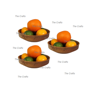 Cuenco de madera para servir frutas para el hogar, Hotel y restaurante, utensilios de cocina, cuenco de frutas a precios de mayorista - Product Image 5