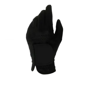 Full Cabretta Leather Golf Glove in Mate Black Color Fits for Men's Golf Player