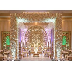<b>Gold</b> Medallions <b>Backdrop</b> for Maharani Wedding Perfect Wedding Mandap <b>Backdrop</b> <b>Gold</b> Frames <b>Gold</b> Wedding <b>Backdrop</b> Panels - Product Image 1