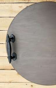 Factory Price custom round wood food tray wooden <b>serving</b> tray with handle Bamboo Food <b>Plate</b> <b>Serving</b> Trays - Product Image 2