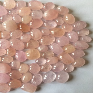 พลอยมอร์กอนไนต์สีชมพูธรรมชาติ เกรด AAA ผ่านการอบความร้อน ทรงหลังเบี้ย - Product Image 1