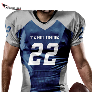 Maillot d'entraînement de football américain sur mesure Unifoms ensembles pour jeunes adultes avec pantalon respirant grande taille cousu style uni - Product Image 3