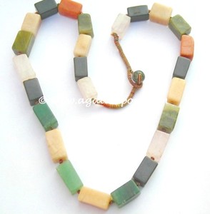 Collar de Cuentas de Ágata Mixta de 4 Cortes con Cristal y Diamantes de Imitación para Exportadores de Ágata y Piedras Semipreciosas - Product Image 1