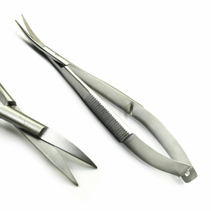 Tijeras de microcirugía con resorte curvado de Iris Noyes, 11,5 cm, para limpieza quirúrgica, 3 uds. - Product Image 6