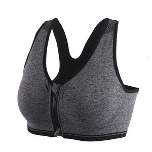 Factory Price Modern Womens Front Zipper Gym <b>Sports</b> <b>Bra</b> High Quality Fitness Workout Top - Product Image 1