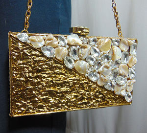 Custom Women Lady Fashion Mother of Pearl Evening <b>Bag</b> Clear <b>Boxed</b> Purse Acrylic <b>Clutch</b> <b>Bag</b> - Product Image 2