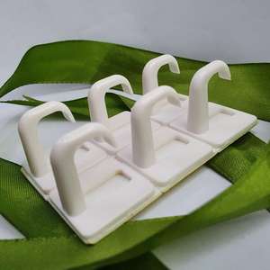 Móc dán tường nhựa ABS trắng tự dính 6 chiếc đa năng, móc treo quần áo, móc treo cốc - Product Image 3