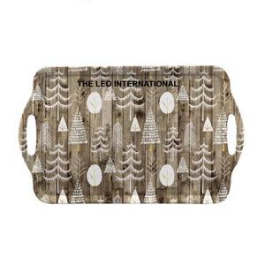 Bandeja Decorativa Navideña de Acero, Decoración de Mesa de Metal, Forma Redonda, para Servir en el Hogar y la Cocina, Comedor, Mejor Precio - Product Image 4