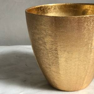 Vela en forma de cubo dorado de aluminio, bote plateado de alta calidad con diseño en relieve, vela de Metal - Product Image 2