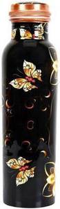 Botella de agua con diseño impreso, 100% de cobre puro negro, 1000 ml, con beneficios para la salud, precio al por mayor - Product Image 3