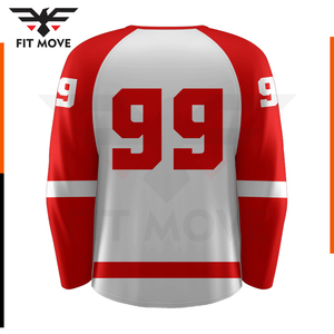 Camiseta de hockey hecha a medida del equipo juvenil 2024, impresión sublimada totalmente personalizable, servicio OEM ODM, ropa deportiva, camiseta de hockey sobre hielo - Product Image 2