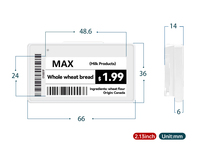 Kit de démonstration d'étiquettes électroniques ESL, kit d'évaluation d'échantillons, kit de démarrage, étiquettes de prix numériques pour les magasins de détail, les supermarchés