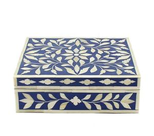Indian Bone Box Decorative Design Inlay Box Resin and Wooden for <b>Eid</b> <b>Gifts</b> bone jewelry boxes manufacturer by lametierartz - Product Image 2