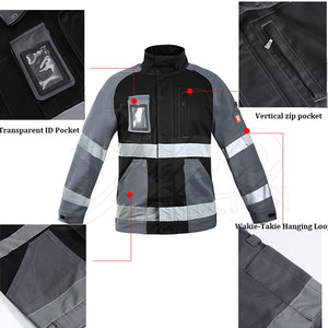 Workwear เสื้อแจ็คเก็ตผู้ชาย,เสื้อบอมเบอร์มองเห็นได้ชัดเจนเสื้อแจ็คเก็ตรักษาความปลอดภัยชนิดใหม่ - Product Image 5