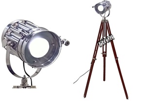 Spotlight <b>Industrial</b> Decor Wooden Light Fixtures Cinema Movie Props Without Edison Bulb Bright LED Light for Selfie Video - Product Image 1