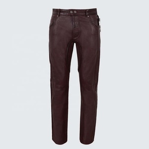 PIHA SPORTS Nouveau Jean Confortable en Cuir de Vachette Souple pour Homme Style Rock & Roll Moto - Style Urbain Écologique et Coupe-Vent - Product Image 3