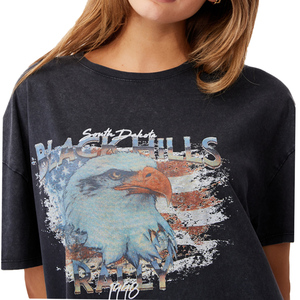 T-shirts graphiques pour femmes, manches courtes, blancs, style classique, prix bas OEM, pour filles stylées. - Product Image 6