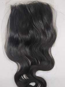 Extension de cheveux brésiliens avec fermeture en dentelle, 13x4 pouces, cheveux humains doux et sans perte, perruques et queues de cheval - Product Image 3