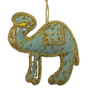 Listo para nave de alta calidad de Navidad camello bordado suministros de decoración de árbol de Navidad para la decoración del hogar de la India - Product Image 1