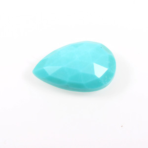 Piedra preciosa de pera facetada para fabricación de joyas, piedra preciosa Natural de corte de Rosa turquesa, tamaño calibrado 20x13mm, venta al por mayor - Product Image 1
