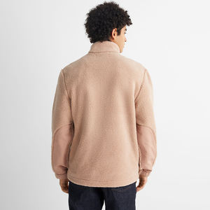 Sudadera de forro polar con bolsillos OEM ODM, prenda de vestir cálida y acogedora, con cuello alto y cremallera de cuartos, para invierno - Product Image 2