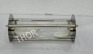 Minuterie de sable en laiton poli, décoration sablier, verre, horloge, cadeaux de mode, décoration de bureau, pour la maison - Product Image 4