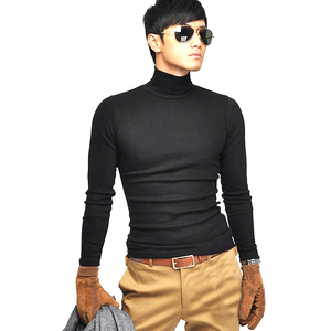 Sonoff — t-shirt à manches longues col roulé pour hommes, Slim Fit, élégant, décontracté, en coton, nouvelle collection automne 2020 - Product Image 1