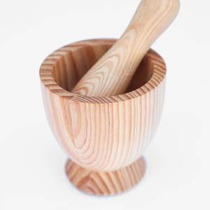 Herramientas de mortero y Mazo de madera de Mango, triturador de vegetales, mortero de piedra sólido para tamaño personalizado, hogar y cocina de jardín - Product Image 5